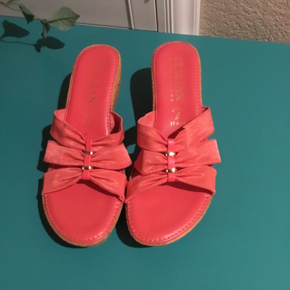 Salmon sandals